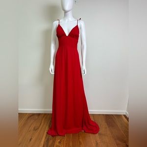 Red Reformation Maxi Dress